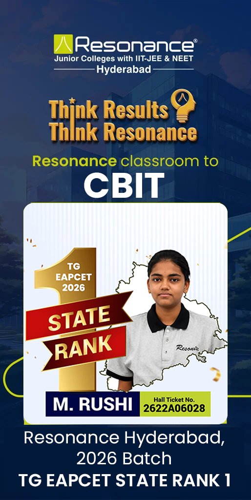 TG EAPCET State 1st Rank